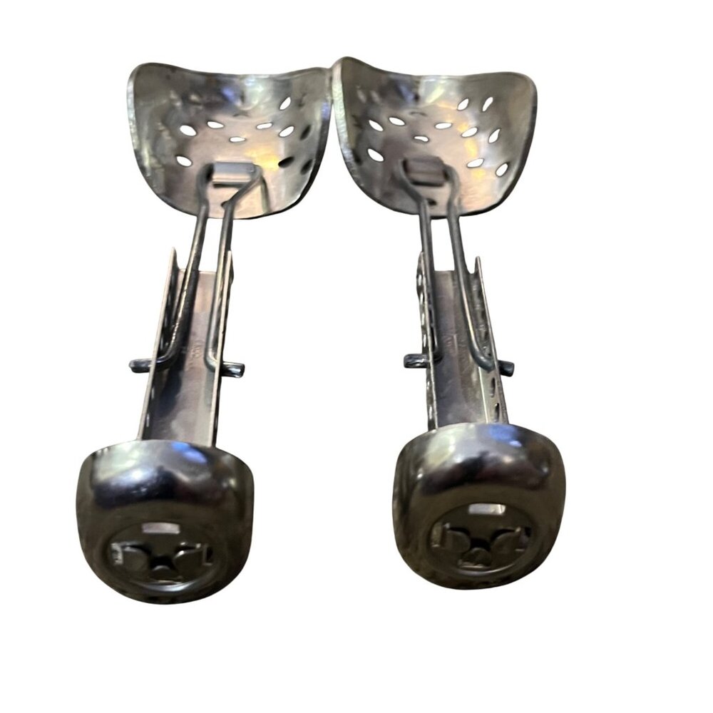 Vintage EKCO Metal Shoe Trees Stretchers Adjustable Small Child Used 40s - Picture 6 of 11